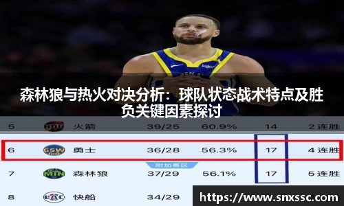 森林狼与热火对决分析：球队状态战术特点及胜负关键因素探讨